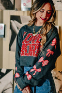 Love More Leopard & Bows Sweatshirt-Rae Collective, Women's Online Fashion Boutique Located in Phoenix, Arizona (Scottsdale Area)