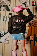 Call Me Pretty & Feed Me Tacos Sweatshirt-Rae Collective, Women's Online Fashion Boutique Located in Phoenix, Arizona (Scottsdale Area)