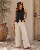 Desert Dune Button Up Denim Vest