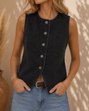 Desert Dune Button Up Denim Vest