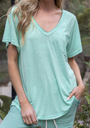 POL Take The Chance Relaxed Fit V-Neck Tee | 8 Colors-Short Sleeve Tops-Rae Collective, Women's Online Fashion Boutique Located in Phoenix, Arizona (Scottsdale Area)