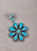 Silver Blossom Gem Pendant-Pendant Necklaces-Krush Kandy, Women's Online Fashion Boutique Located in Phoenix, Arizona (Scottsdale Area)