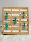 Blue Turquoise One of a Kind Rings Bag 23