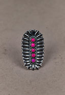 Sterling Silver Jeweled Fossil Crawler Ring-Crawler Rings-Rae Collective, Women's Online Fashion Boutique Located in Phoenix, Arizona (Scottsdale Area)