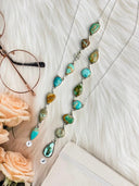 Royston Turquoise Slab Chain Pendant Bag 12