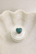 In Love With Turquoise Hearts Sterling Silver Ring-Rae Collective, Women's Online Fashion Boutique Located in Phoenix, Arizona (Scottsdale Area)