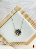 Dalmation Jasper & Mimosa Opal Mixed Bag Cluster Chain Necklace