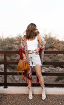 Bohemian Diamond Tassel Kimono-Kimonos-Rae Collective, Women's Online Fashion Boutique Located in Phoenix, Arizona (Scottsdale Area)