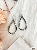 Desert Pearl Teardrop Earrings 4mm