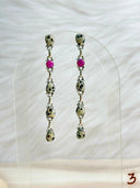 Dalmation Jasper & Mimosa Opal Mixed Bag Cluster Earrings