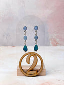 Double Opal Cluster Earrings-Earrings-Krush Kandy, Women's Online Fashion Boutique Located in Phoenix, Arizona (Scottsdale Area)