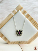 Dalmation Jasper & Mimosa Opal Mixed Bag Cluster Chain Necklace