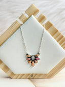 Summer Collection Opals Cluster Chain Necklace