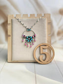 Spring Daisy Boho Tassel Chain Necklace