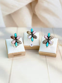 Mushroom Rhyloite, Pink Opal & Turquoise Mixed Rings Bag 4