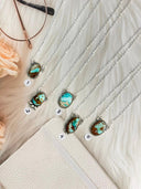 Royston Turquoise Slab Chain Pendant Bag 9