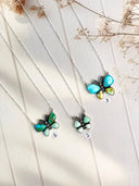 Desert Flutter Sterling Silver Butterfly Necklace S.No 9