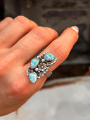 The Henley Triple Stone Flower Ring MADE TO ORDER-Cluster Rings-Rae Collective, Women's Online Fashion Boutique Located in Phoenix, Arizona (Scottsdale Area)