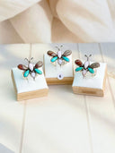 Mushroom Rhyloite, Pink Opal & Turquoise Mixed Rings Bag 4