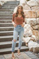 Niki Biki Right Decision V Neck Crop Top | (4 colors!)-Long Sleeve Tops-Rae Collective, Women's Online Fashion Boutique Located in Phoenix, Arizona (Scottsdale Area)