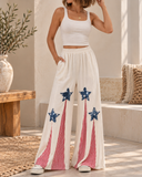 Star Spangled Flare Pants