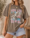 Eagle Long Live Rock And Roll Brown Graphic Top Tee