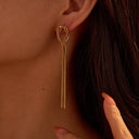 Étoile Cascade Tassel Drop Earrings