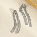 Monarch Knot Tassel Drop Earrings