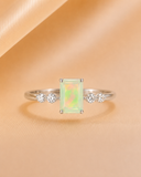 Emerald Aurora Opal Ring