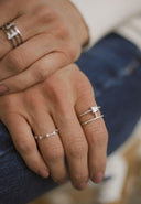 Enchant Me Dainty Crystal Eternity Ring | Gold or Silver-Rings-Rae Collective, Women's Online Fashion Boutique Located in Phoenix, Arizona (Scottsdale Area)