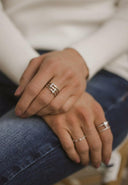 Enchant Me Dainty Crystal Eternity Ring | Gold or Silver-Rings-Rae Collective, Women's Online Fashion Boutique Located in Phoenix, Arizona (Scottsdale Area)