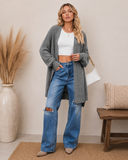Everyday Canyon Knit Basic Long Cardigan