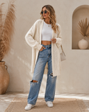 Everyday Canyon Knit Basic Long Cardigan
