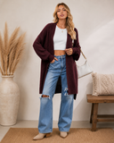 Everyday Canyon Knit Basic Long Cardigan