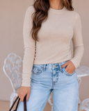 Everyday Luxe Ribbed Long Sleeve Top
