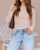 Everyday Luxe Ribbed Long Sleeve Top