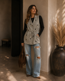 Excursion Cinched Waist Twill Vest