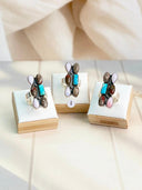 Mushroom Rhyloite, Pink Opal & Turquoise Mixed Rings Bag 4