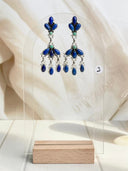 Boho Stone Fringe Drop Dangle Earrings-Earrings-Krush Kandy, Women's Online Fashion Boutique Located in Phoenix, Arizona (Scottsdale Area)