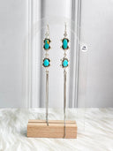 Boho Fringe Multi Stone Dangle Earrings Bag 12 - PRE ORDER