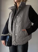 Lux Quilted Puffer Vest-Jackets-Krush Kandy, Women's Online Fashion Boutique Located in Phoenix, Arizona (Scottsdale Area)