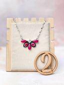 Desert Jasper Half Flower Necklace-Necklaces-Krush Kandy, Women's Online Fashion Boutique Located in Phoenix, Arizona (Scottsdale Area)