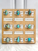 Royston Turquoise One of A Kind Slab Rings Bag 8