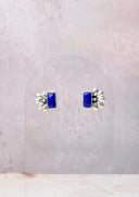 Boho Bar Studs with Delicate Half Daisy Accents-Earrings-Krush Kandy, Women's Online Fashion Boutique Located in Phoenix, Arizona (Scottsdale Area)