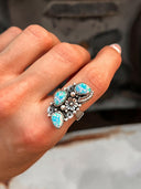 The Henley Triple Stone Flower Ring MADE TO ORDER-Cluster Rings-Rae Collective, Women's Online Fashion Boutique Located in Phoenix, Arizona (Scottsdale Area)