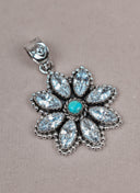 Silver Blossom Gem Pendant-Pendant Necklaces-Rae Collective, Women's Online Fashion Boutique Located in Phoenix, Arizona (Scottsdale Area)