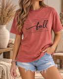 Fall Description Oil Washed Graphic Tee