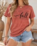 Fall Description Oil Washed Graphic Tee