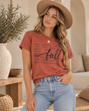 Fall Description Oil Washed Graphic Tee