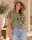 Fall Description Oil Washed Graphic Tee